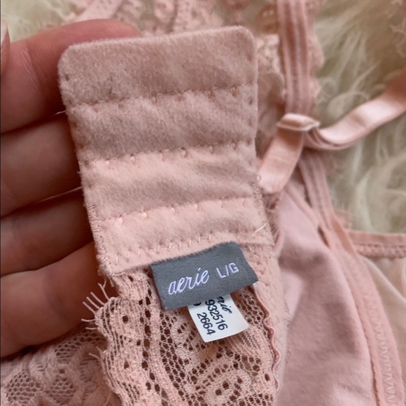 Aerie | Pink Lace Bralette | L - Picture 6 of 7